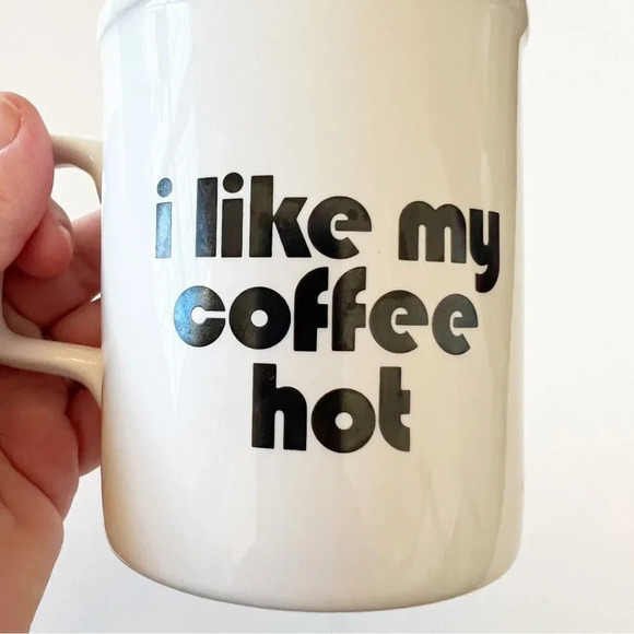 Garfield I Like My Coffee Hot Ceramic Mug‎ Vintage Enesco Jim Davis Cartoon Cat - Picture 5 of 8